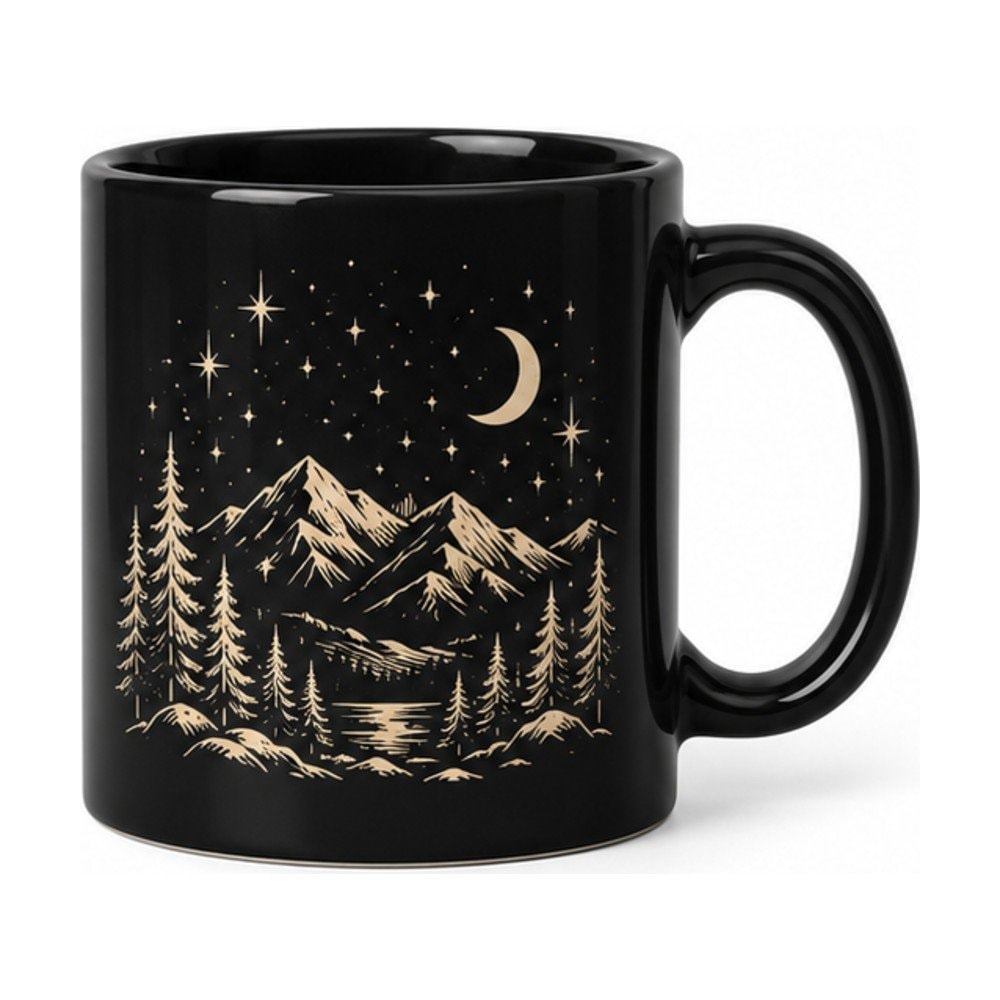 Starry Mountain Ridge Camp Mug